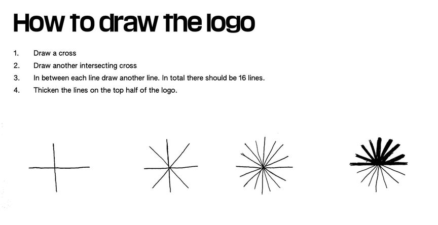 Simple instructions on how to draw the Green New Deal rising dandelion logo