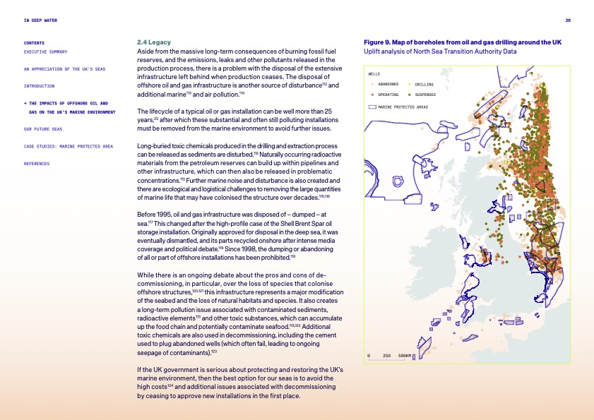 Map of the marine protected areas around the UK
