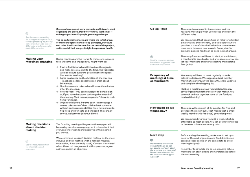 Screenshots of the PDF handbook.