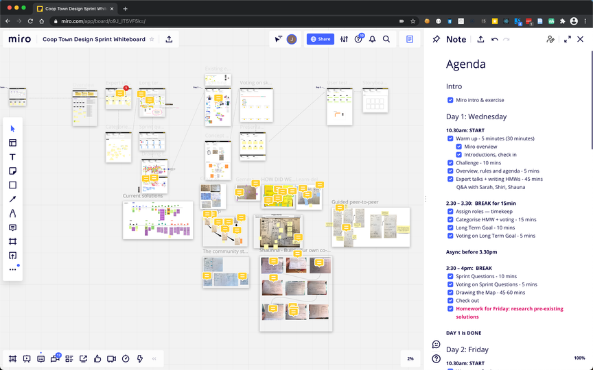 A screenshot of the collaborative whiteboarding tool.